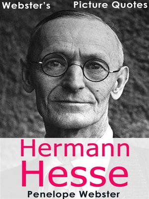 cover image of Webster's Hermann Hesse Picture Quotes